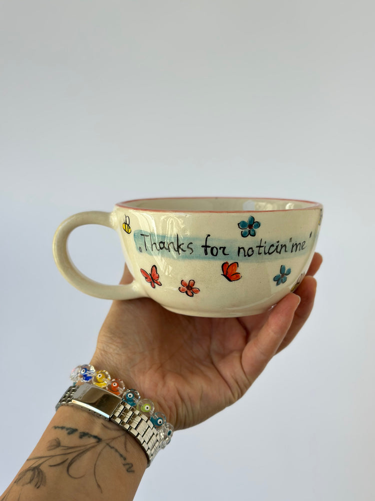 Donkey handmade mug ceramic