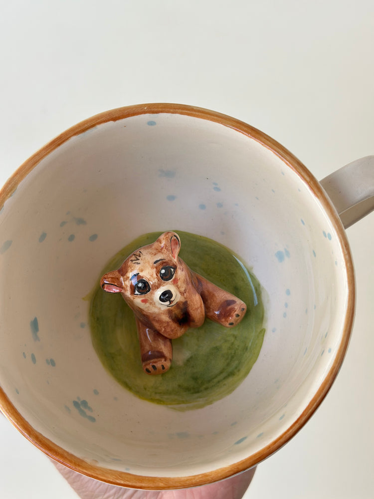 Teddy handmade ceramic mug