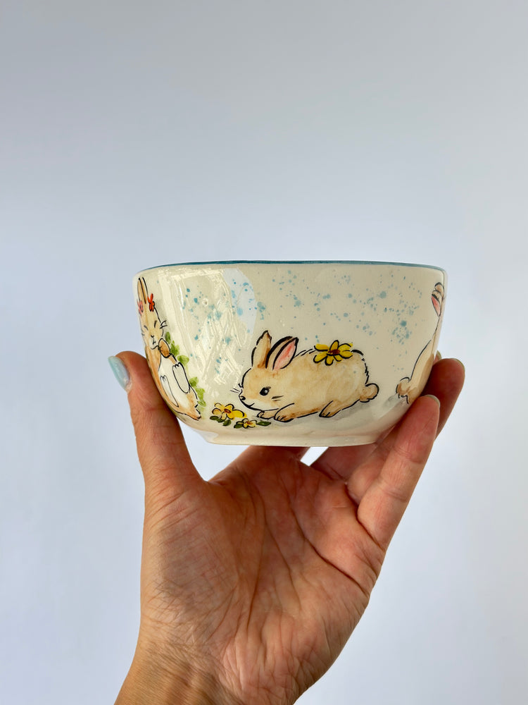 Rabbit handmade ceramic mug