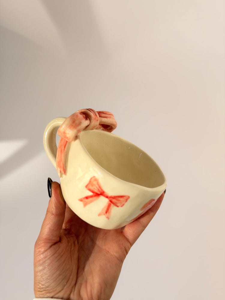 Pink Handmade ceramic cup
