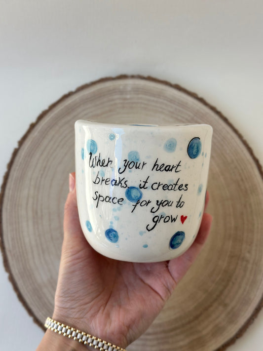 Sadness handmade takeaway mug