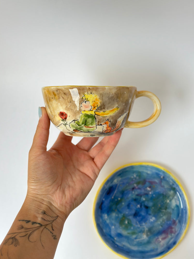 Little Prince handmade ceramic mug