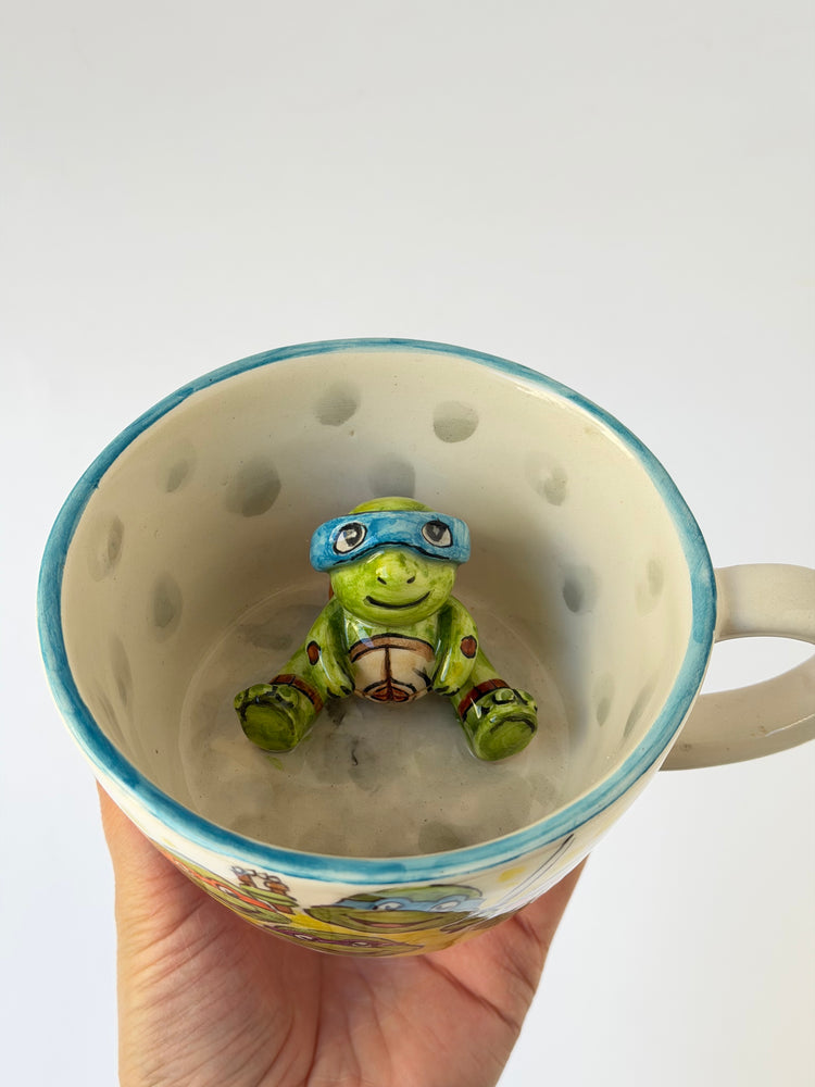 Turtle handmade ceramic mug