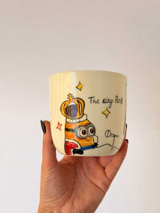 Banana handmade ceramic takeaway mug