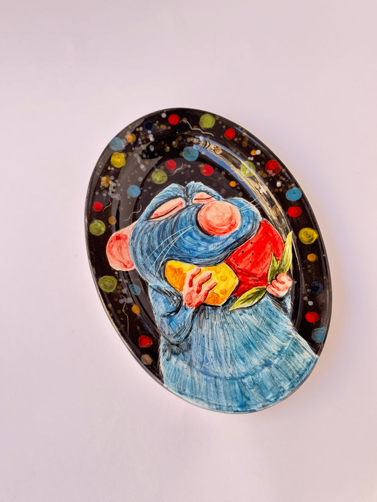 Little Chef handmade ceramic plate (small size)