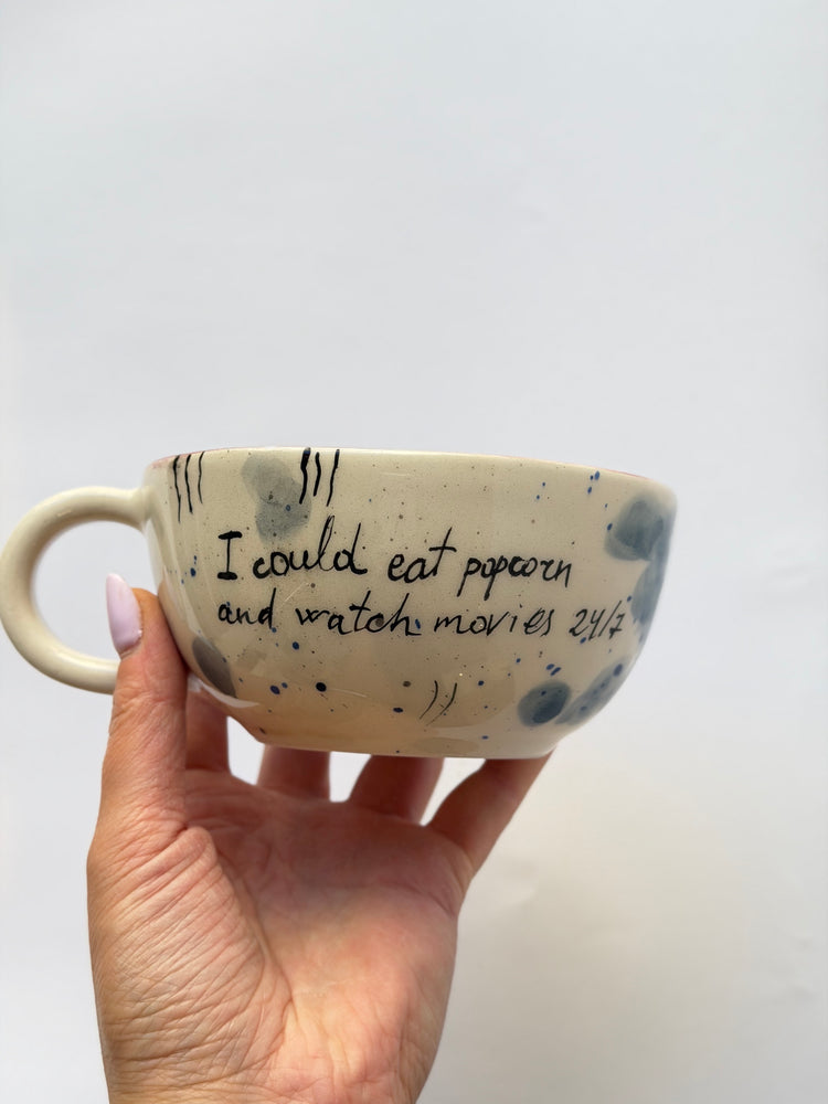 Cat handmade ceramic mug