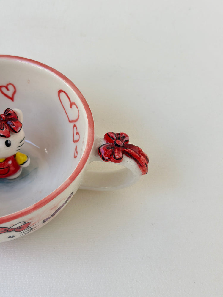 Cat handmade mug