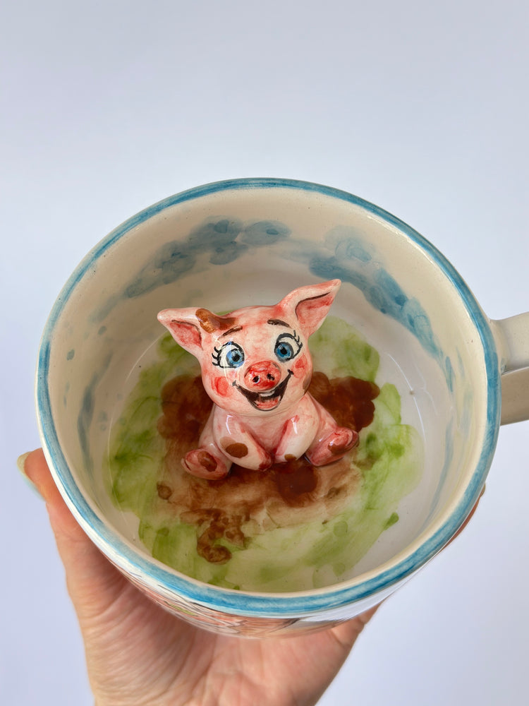 Pig Handmade ceramic mug