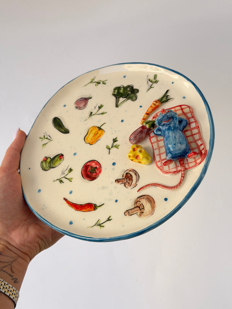Little Chef handmade ceramic plate