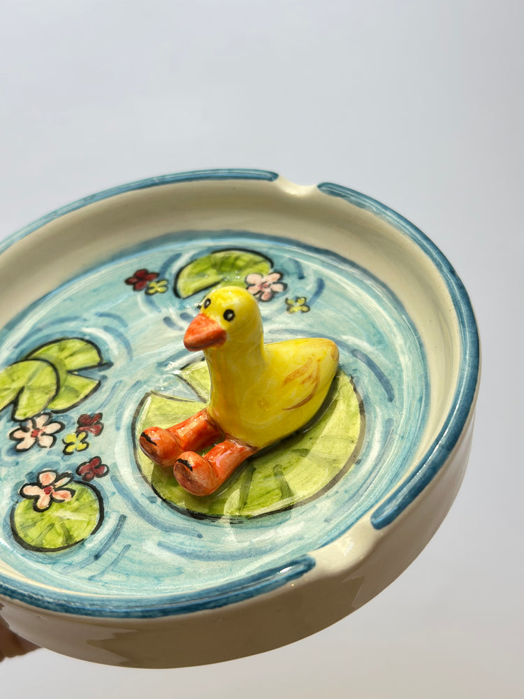Duck Handmade ceramic ashtray