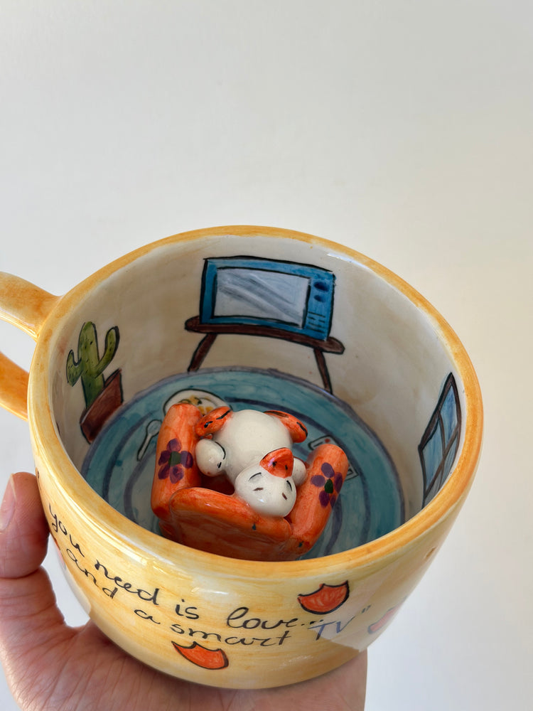 Duck handmade mug