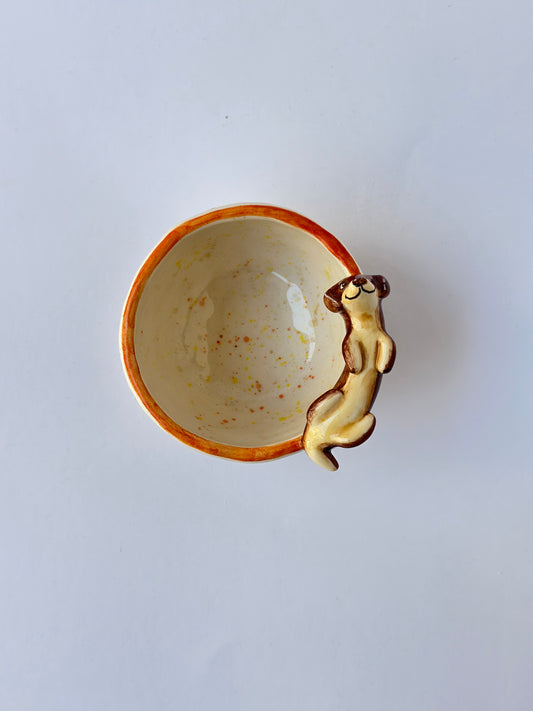 Dachshund dog handmade cup