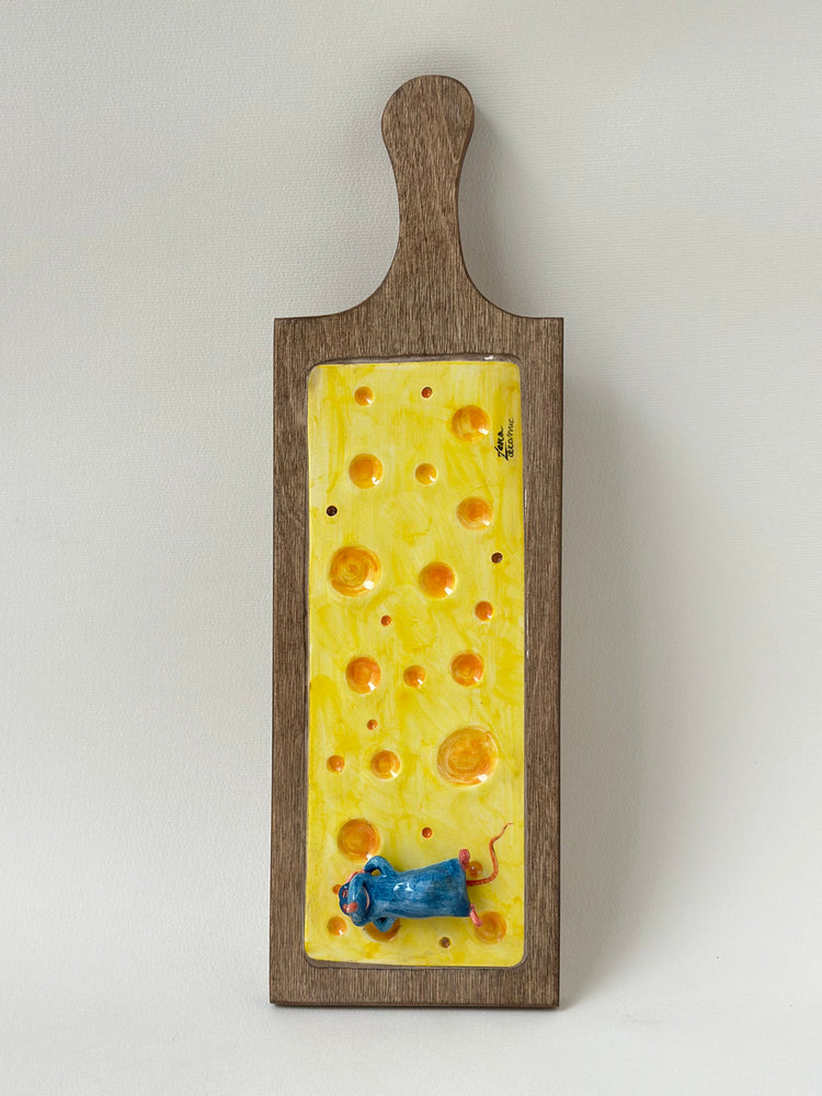 Handcrafted Wooden and Ceramic Serving Pieces