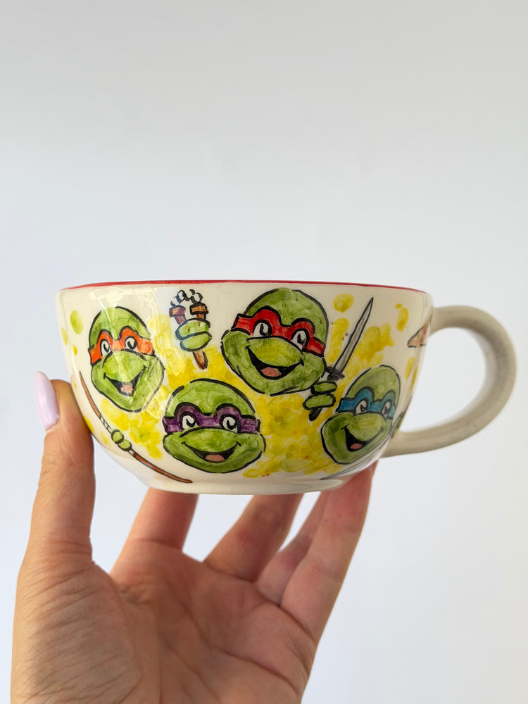 Turtle handmade ceramic mug