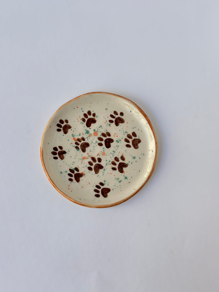 Dachshund dog handmade cup and plate