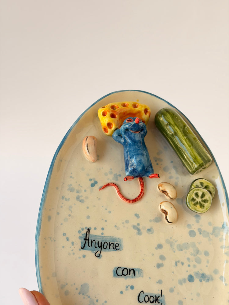 Little Chef handmade ceramic plate