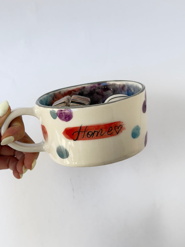 Couple handmade ceramic mug