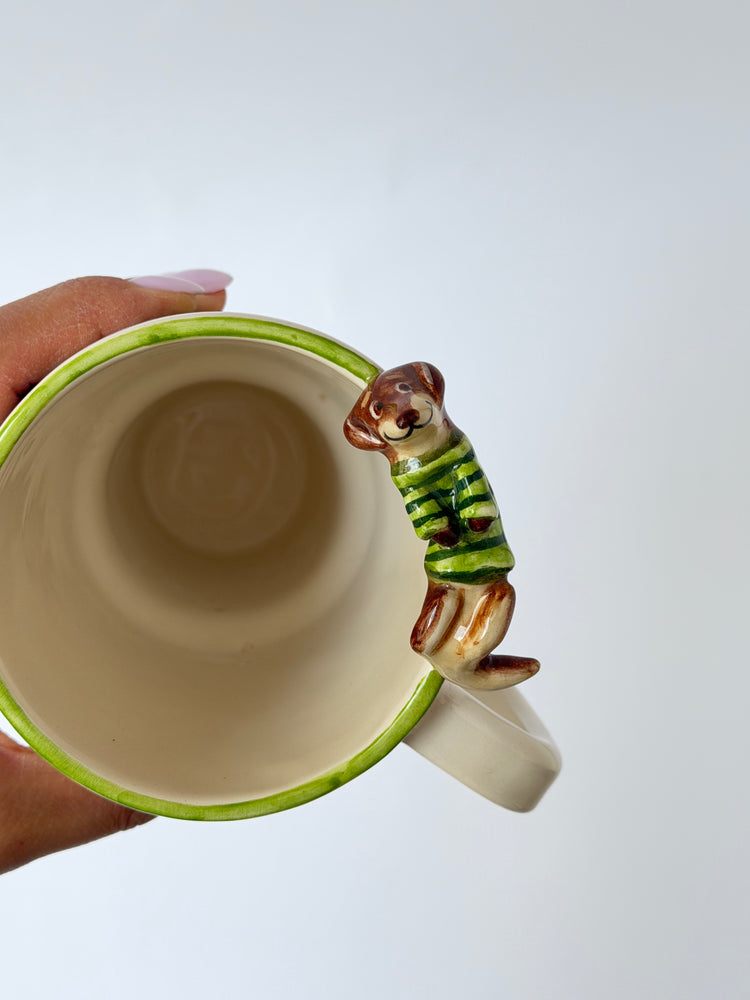 Dachshund dog handmade takeaway mug