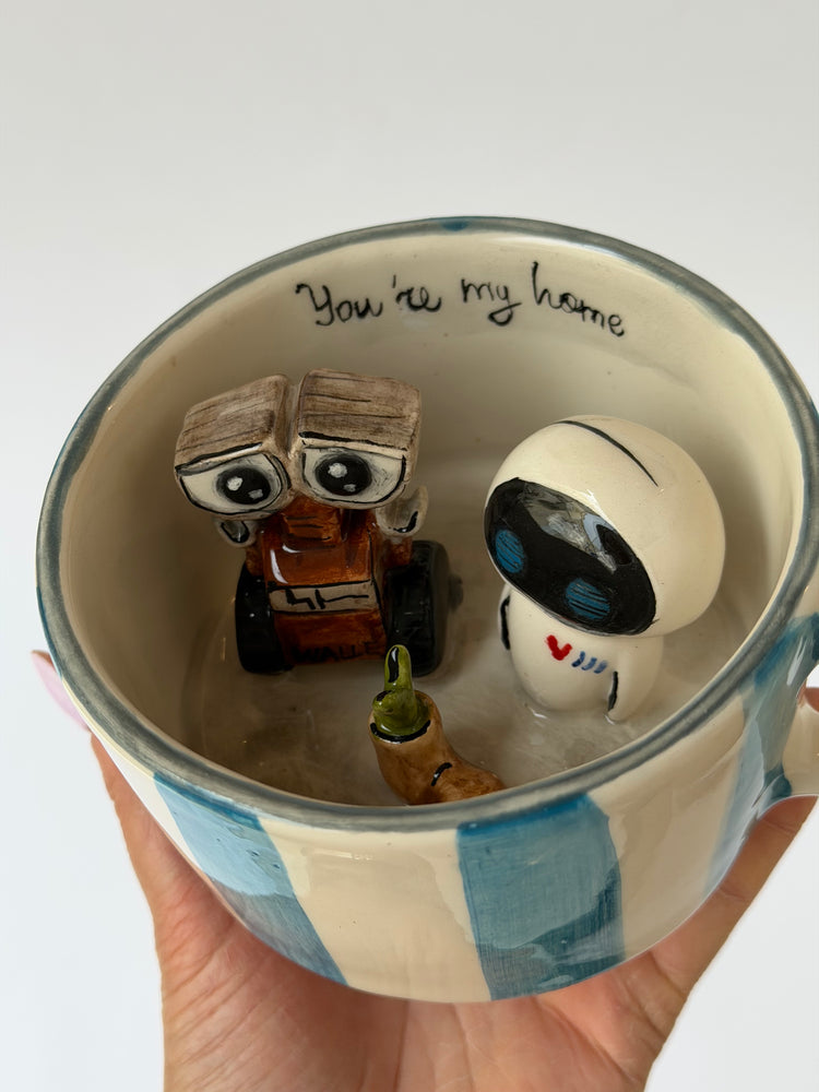 Couple handmade ceramic mug