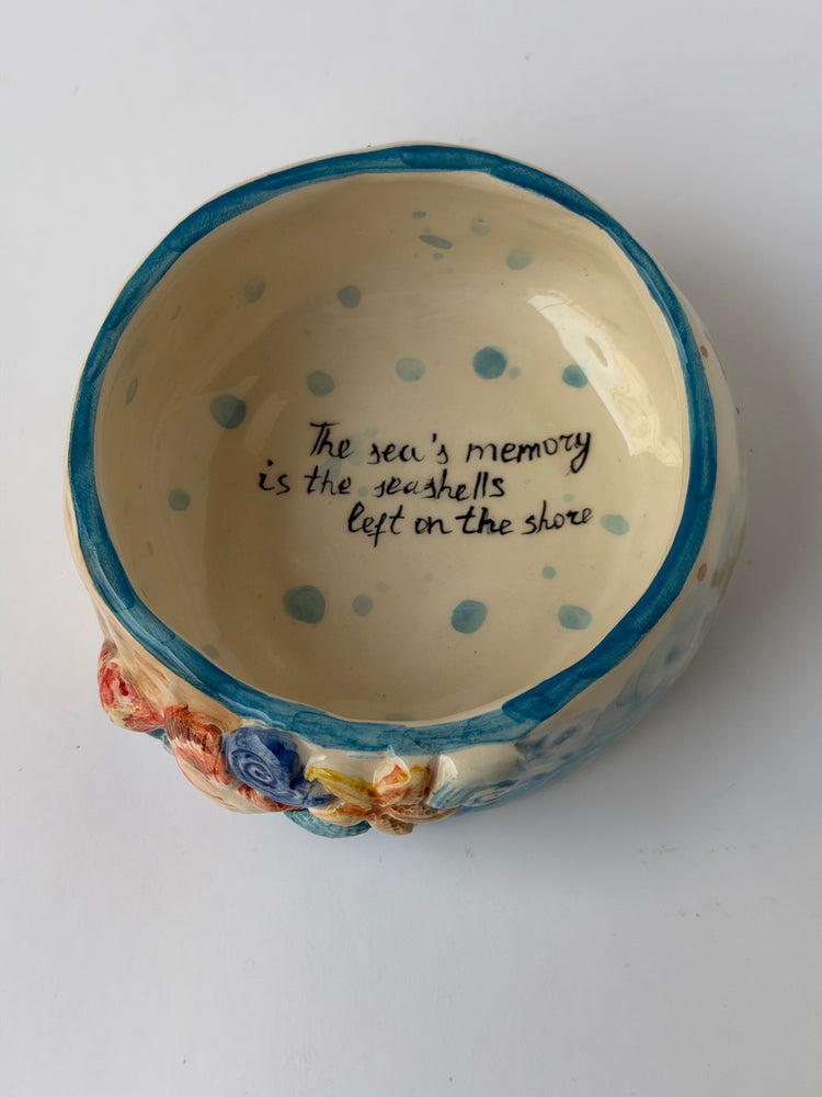 Handmade sea ceramic bowl
