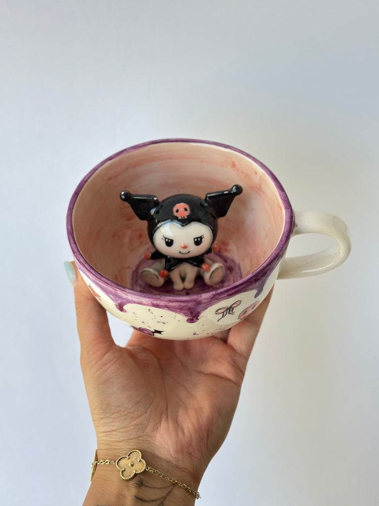 Cat handmade ceramic mug