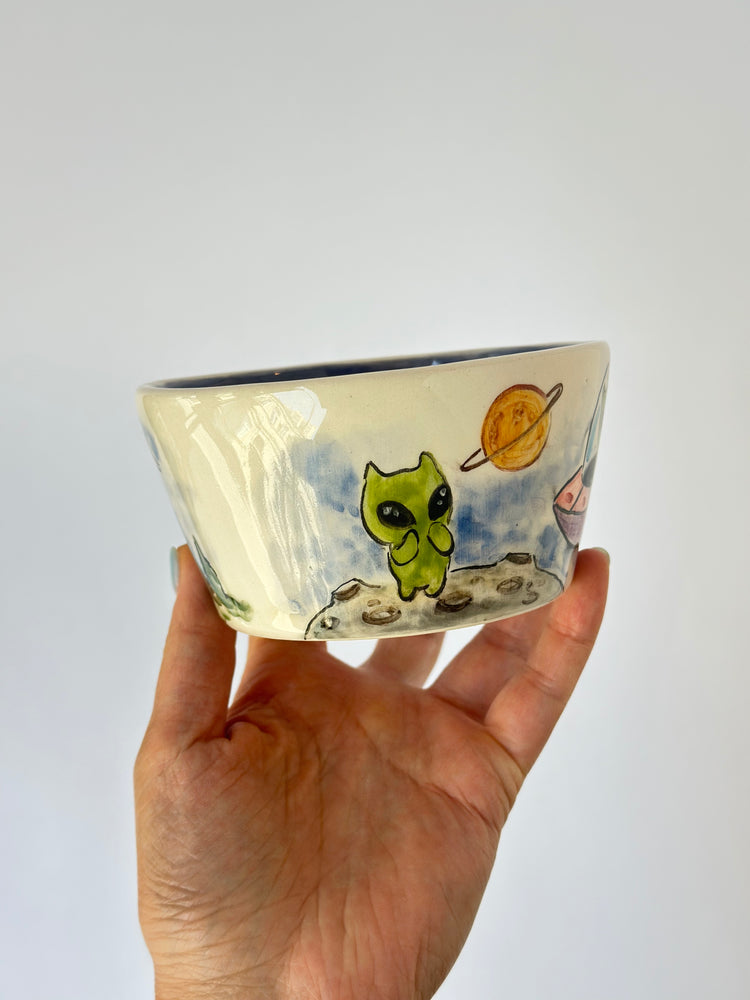 Alien handmade ceramic mug