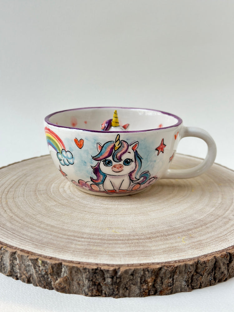 Magical Unicorn surprise Handmade mug