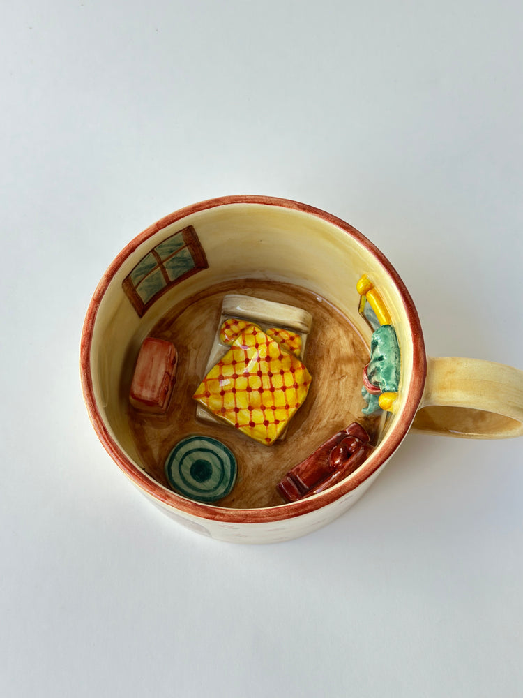 Handmade home decor ceramic mug