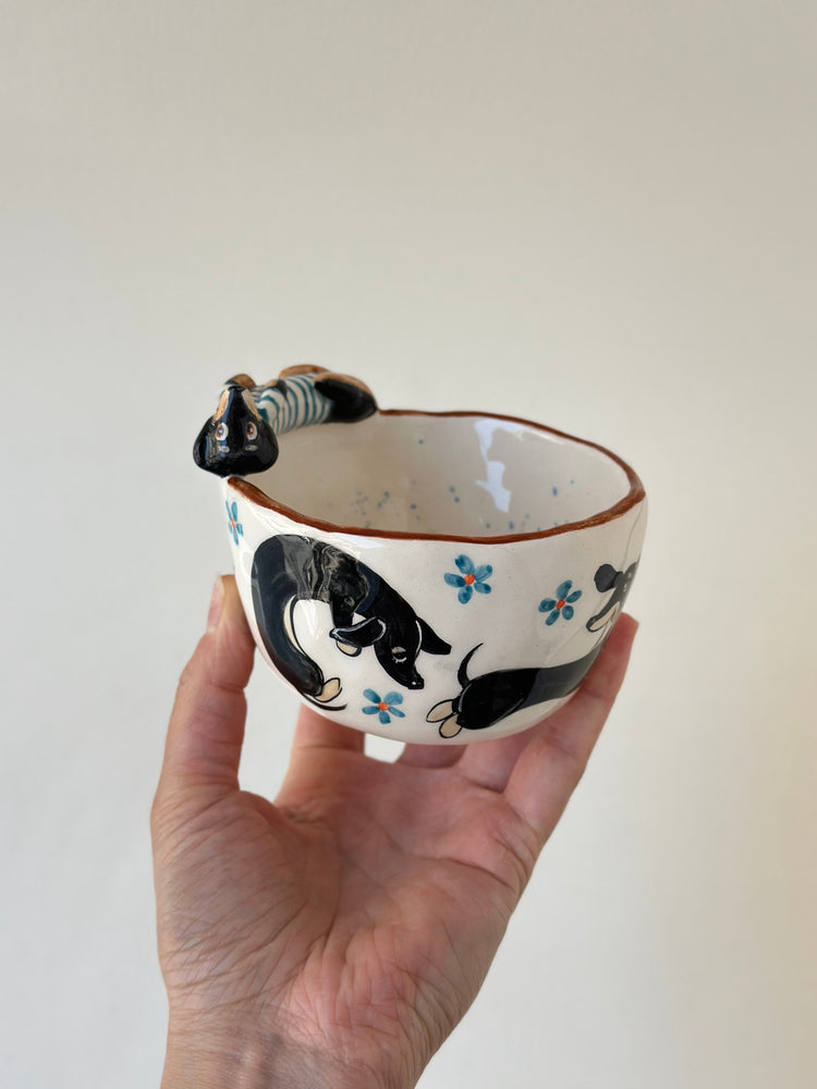 Dachshund handmade cup