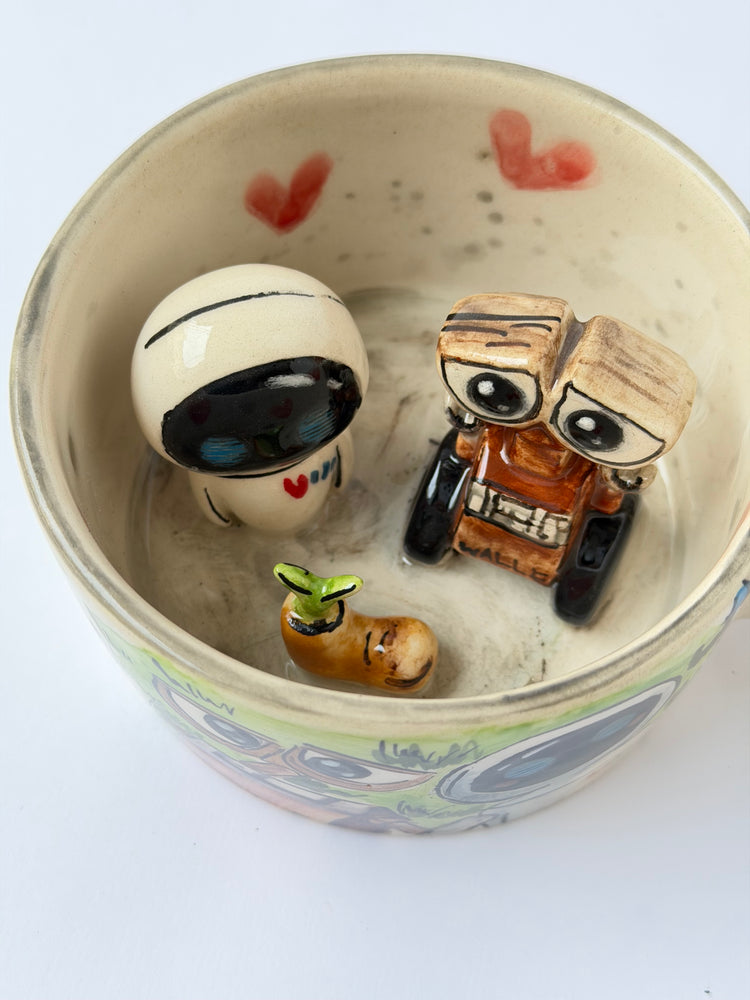 Couple handmade ceramic mug