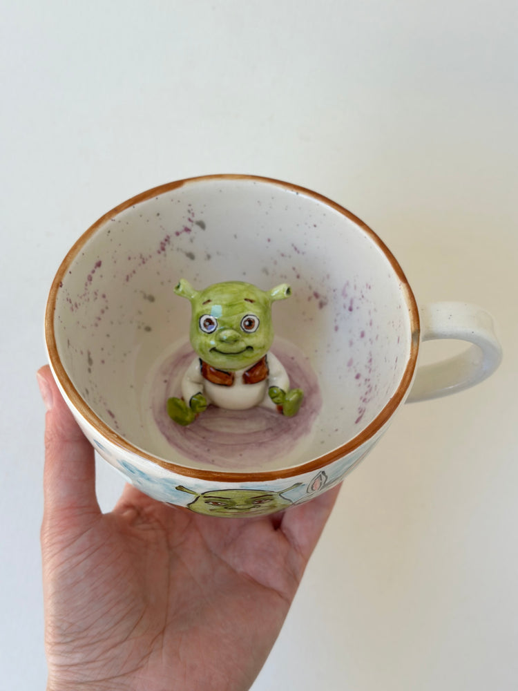 Shrek handmade mug