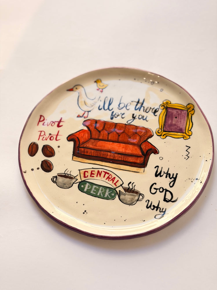 Handmade “Friends” ceramic plate