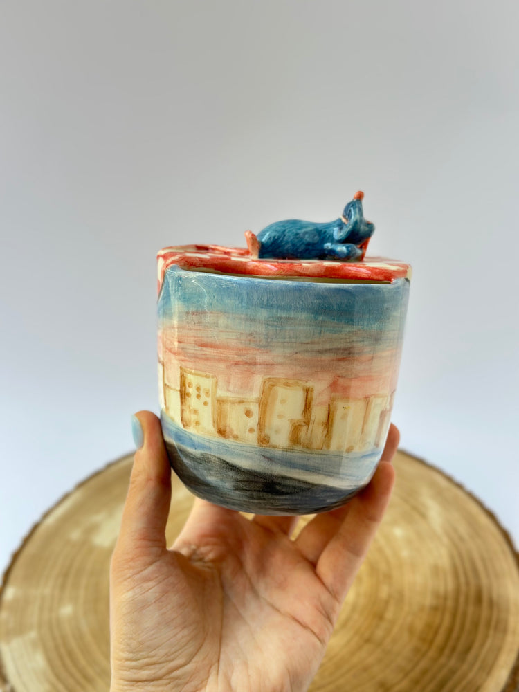 Little Chef handmade takeaway mug