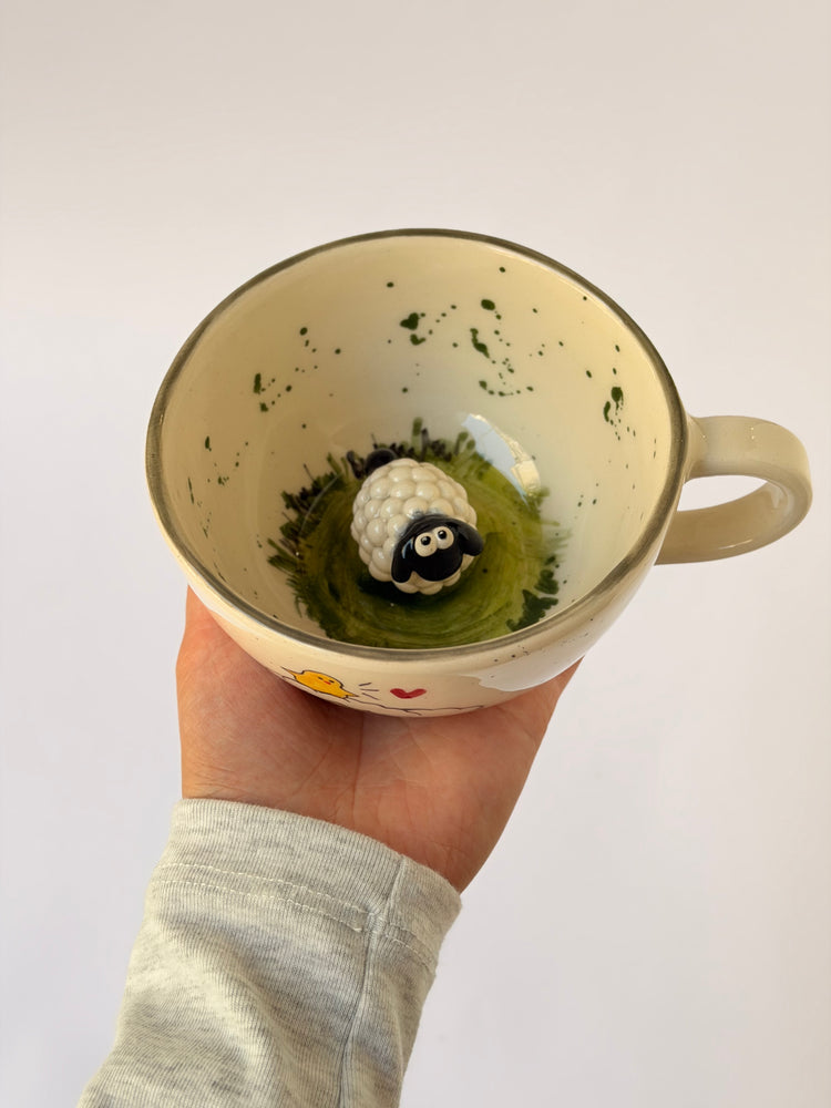 Sheep handmade ceramic mug