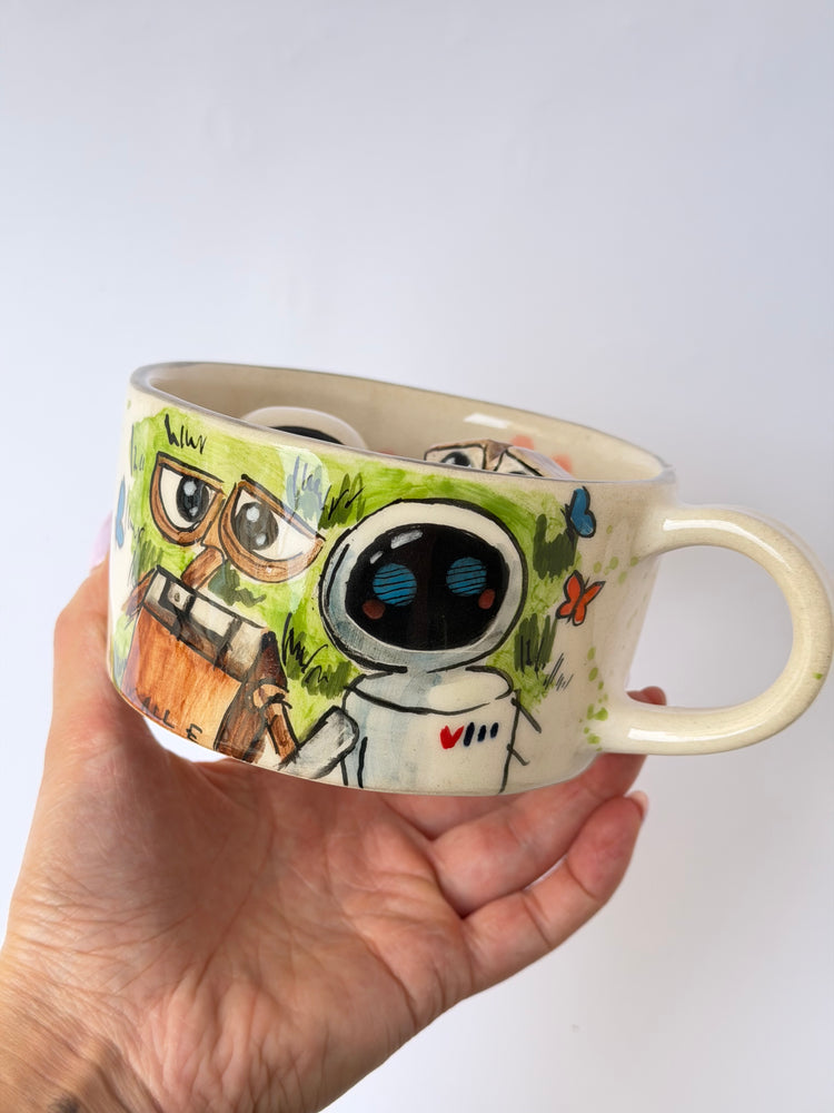 Couple handmade ceramic mug