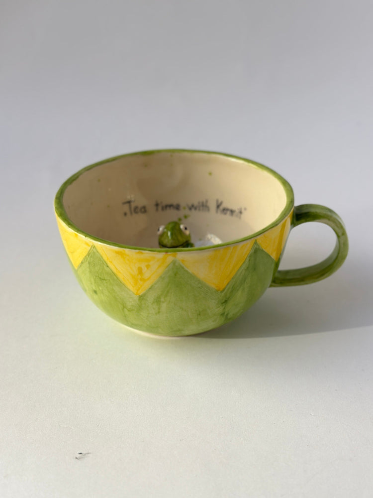 Kermit handmade mug