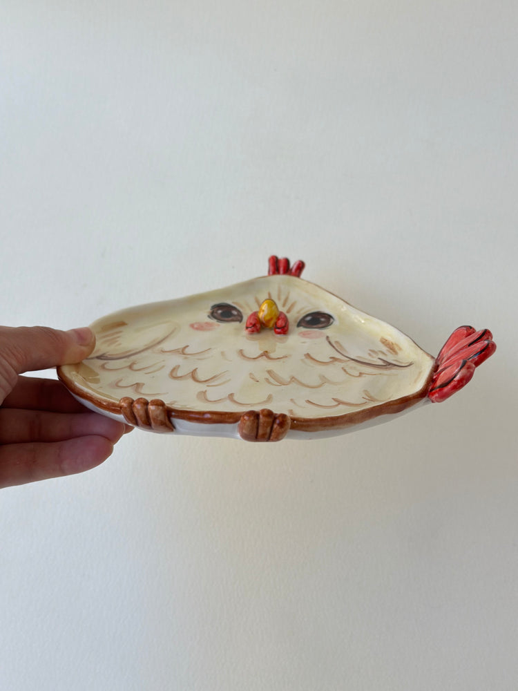 Chicken handmade plate
