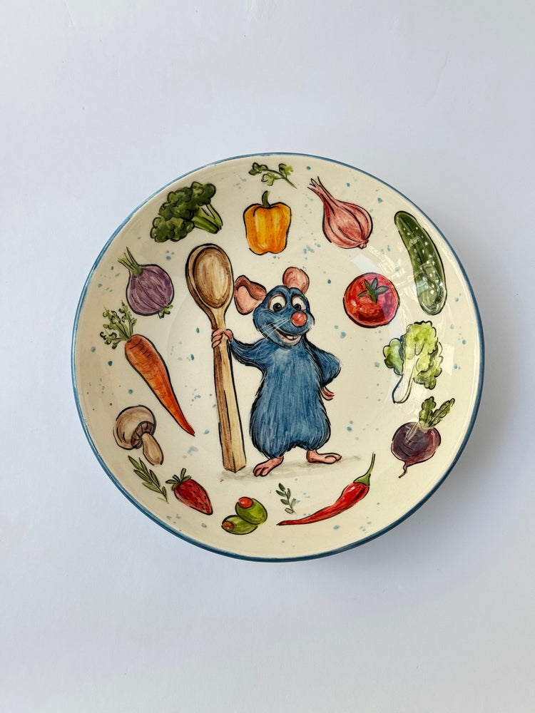 Little Chef handmade plate bowl