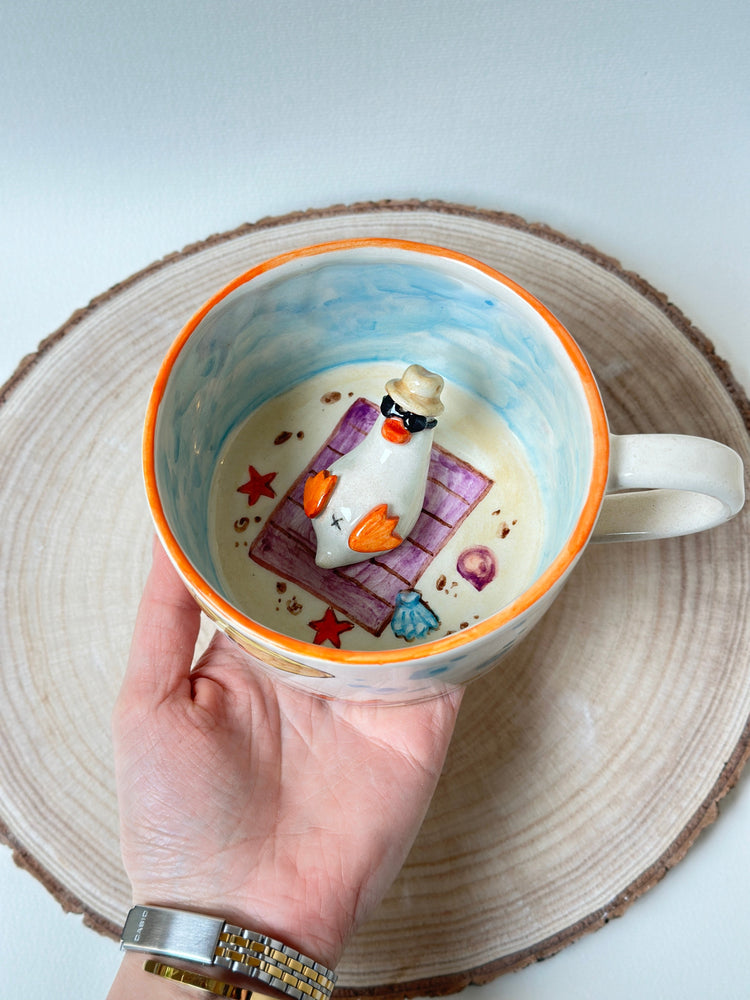 Duck handmade mug