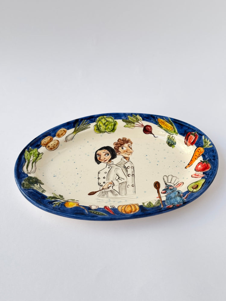 Chef’s plate handmade ceramic