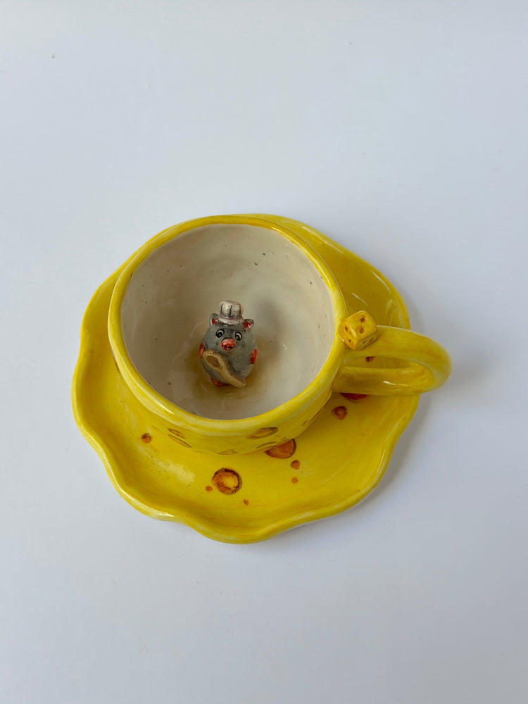Little Chef handmade mug and plate