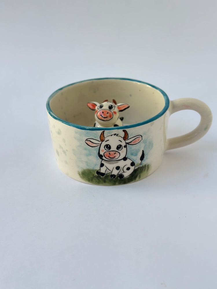 Cow handmade ceramic mug