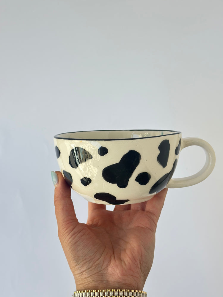 Handmade ceramic cow mug😍