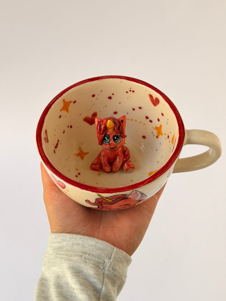 Unicorn handmade ceramic mug