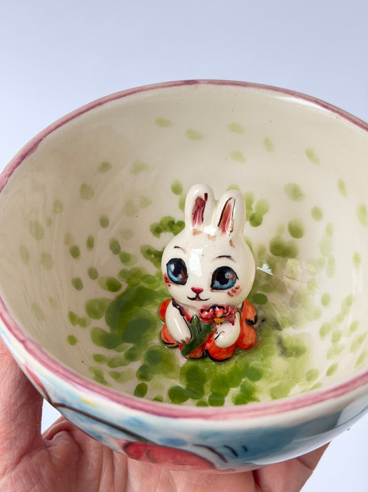 Rabbit handmade ceramic mug