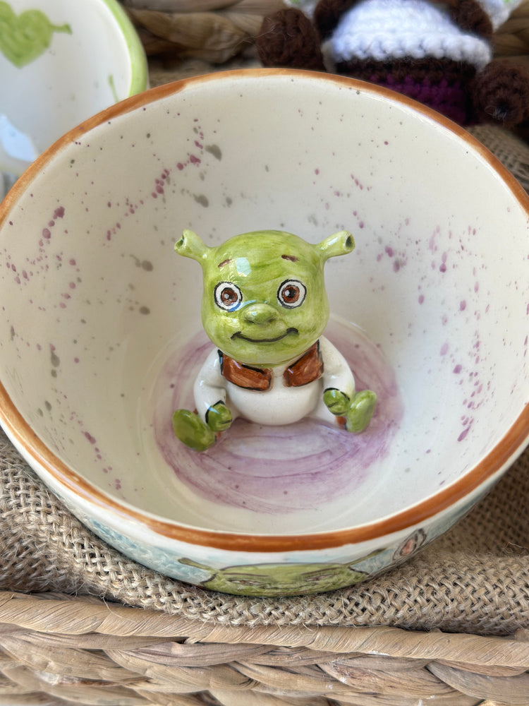 Shrek and Donkey special handmade mugs and keychans