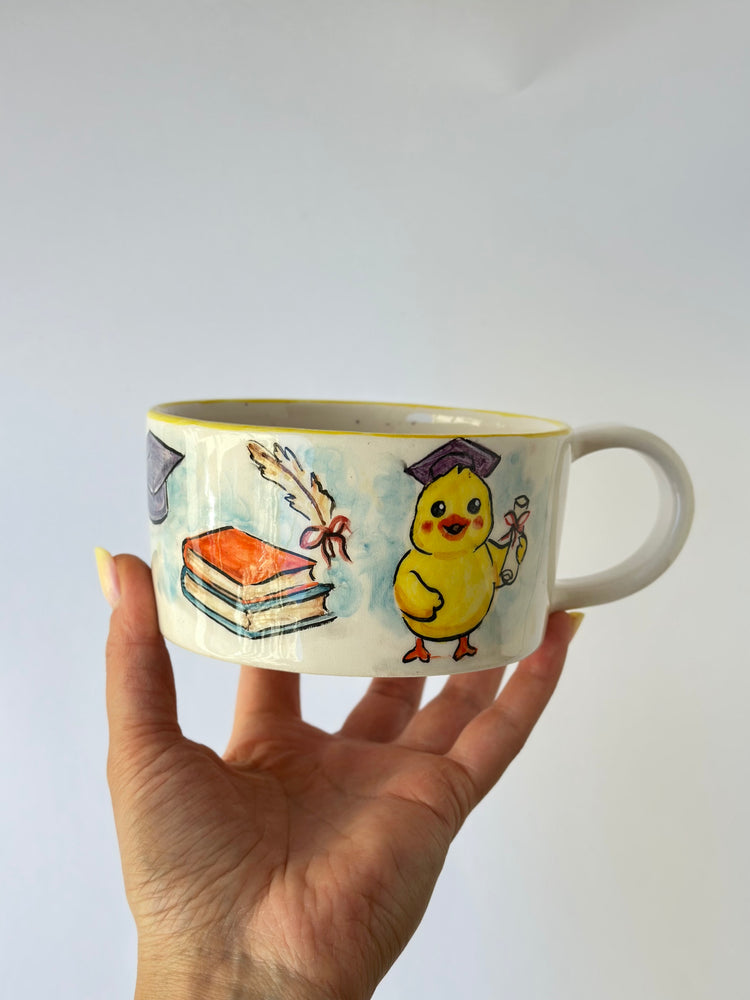 Graduate dwarves handmade mug