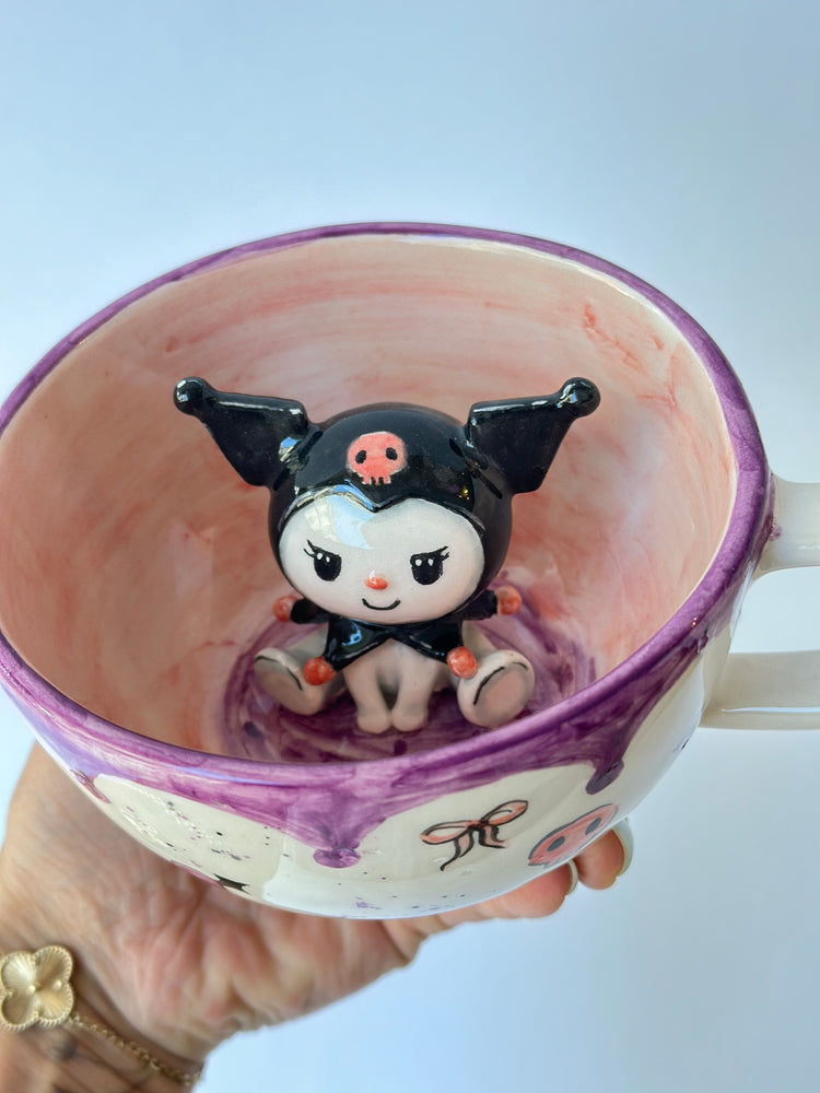Cat handmade ceramic mug
