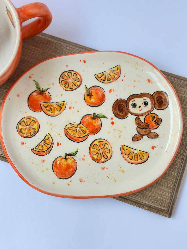 Cherubi handmade mug and plate