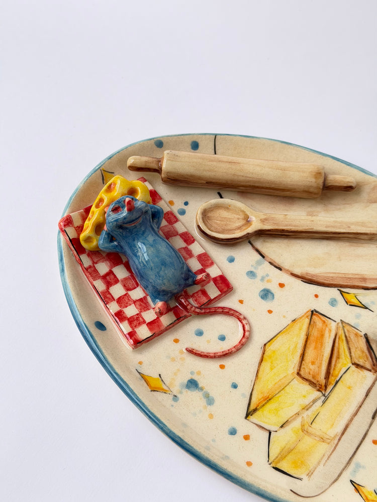 Little Chef handmade ceramic plate